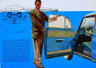Auto-Union 1000 Coupe de Luxe Modelprogram 1964 Carbrochure (6399)